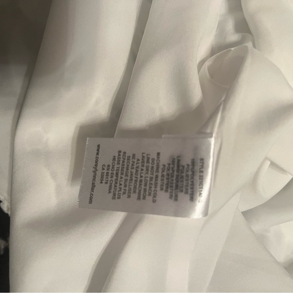 Corey Lynn Calter White Lace Sleeveless Blouse NWOT - Picture 6 of 6